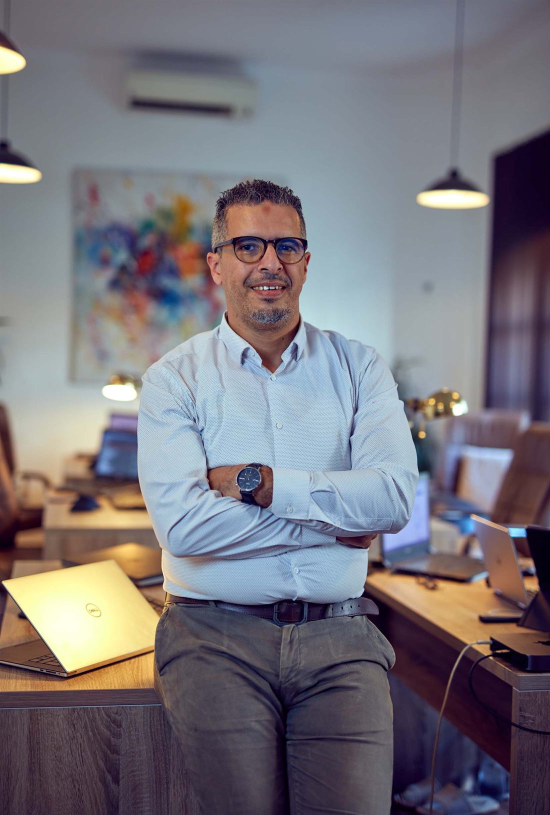 Der Geschäftsführer von concepment im Büro